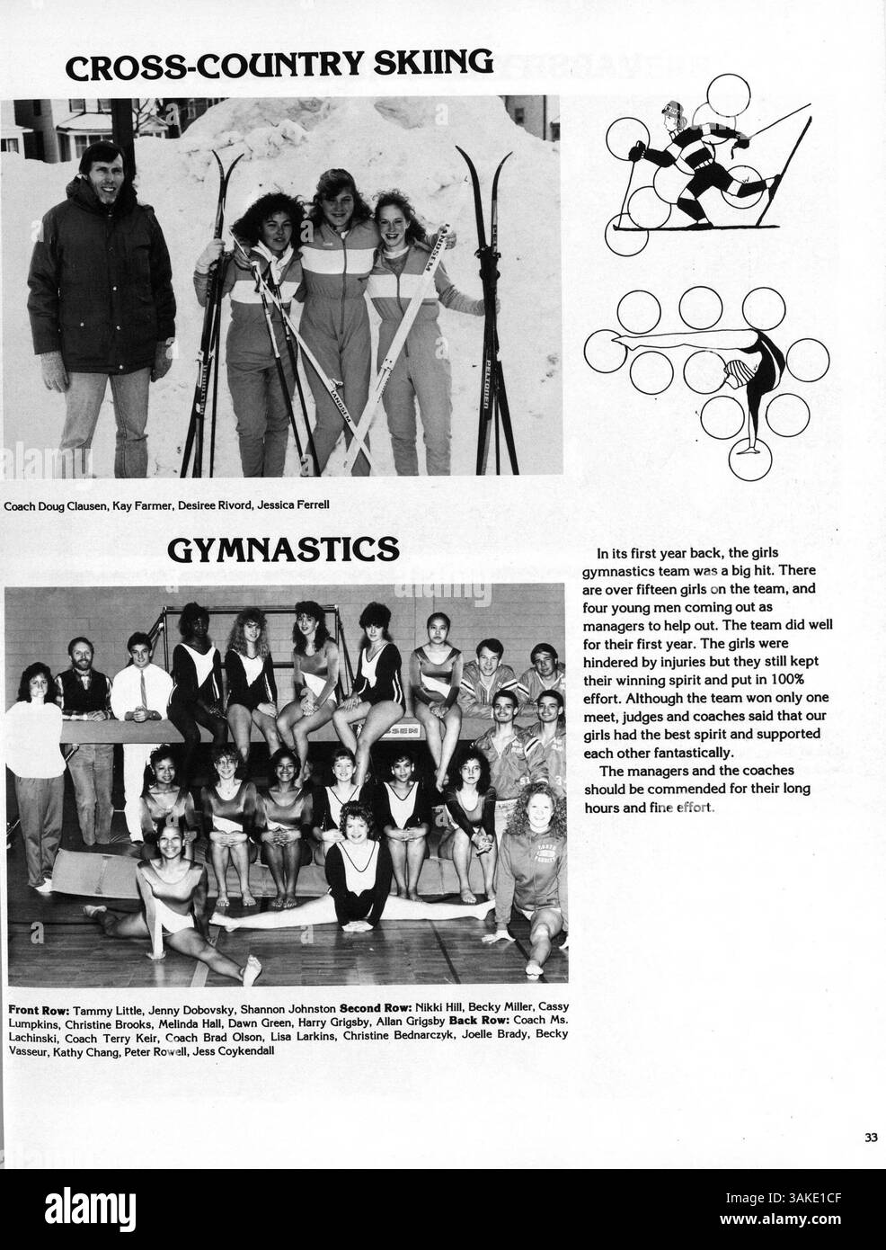 Das Polaris Jahrbuch 1988 der North High School zeigt Studenten, Lehrkräfte, Sportmannschaften, Vereine und bedeutende Veranstaltungen aus dem akademischen Jahr 1987-1988. Stockfoto