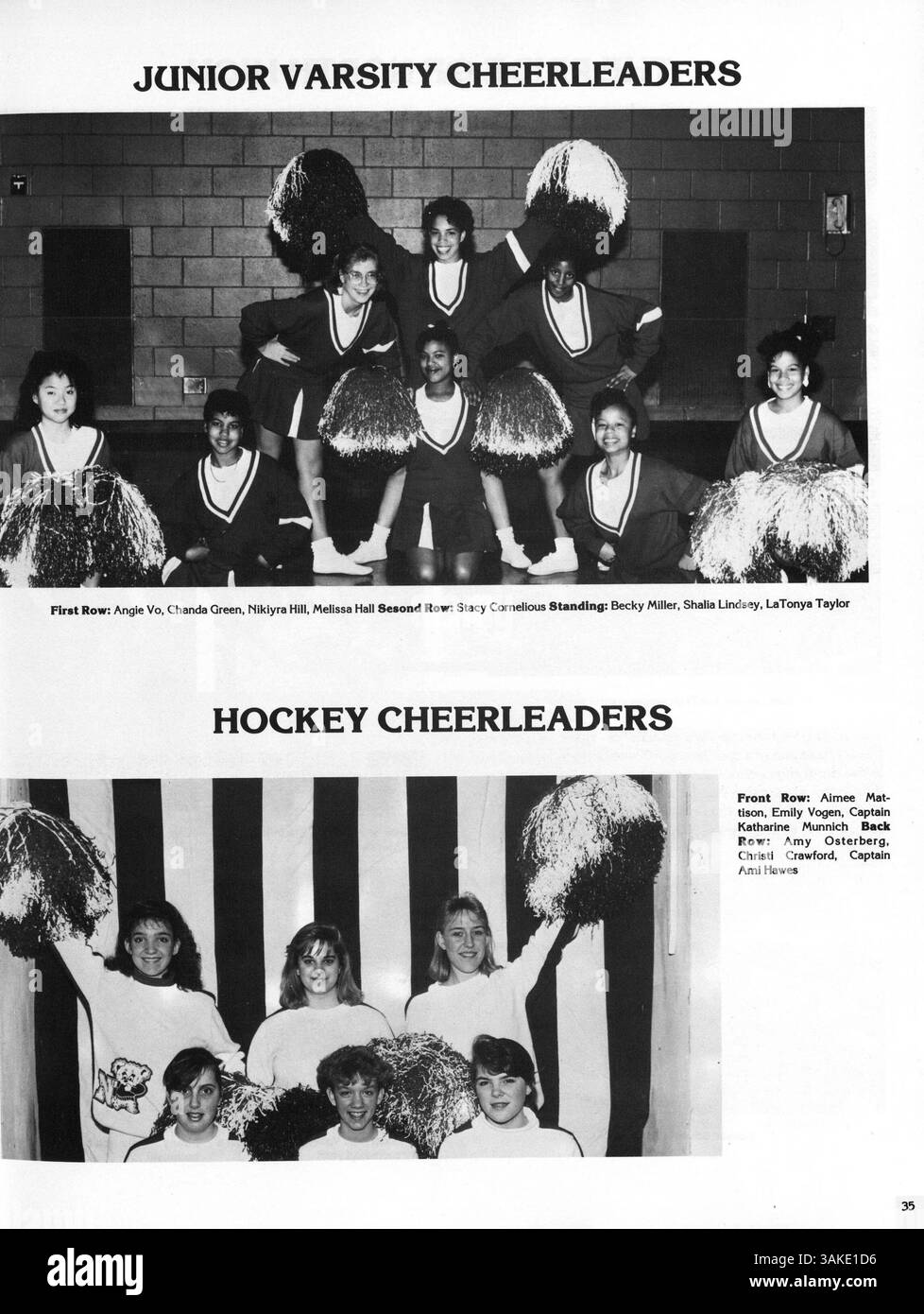 Das Polaris Jahrbuch 1988 der North High School zeigt Porträts von Schülern und Lehrkräften, Clubs, sportlichen Leistungen und bedeutenden Ereignissen des Schuljahres 1987-1988. Stockfoto