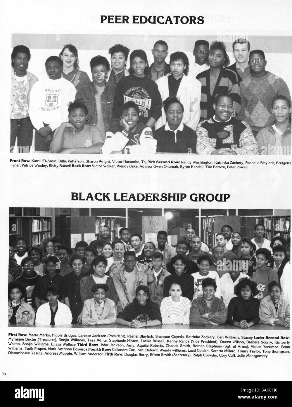 Dieses Polaris Jahrbuch 1988 von der North High School zeigt Studenten, Dozenten, Vereine, Leichtathletik und Veranstaltungen aus dem Schuljahr 1987-1988. Stockfoto