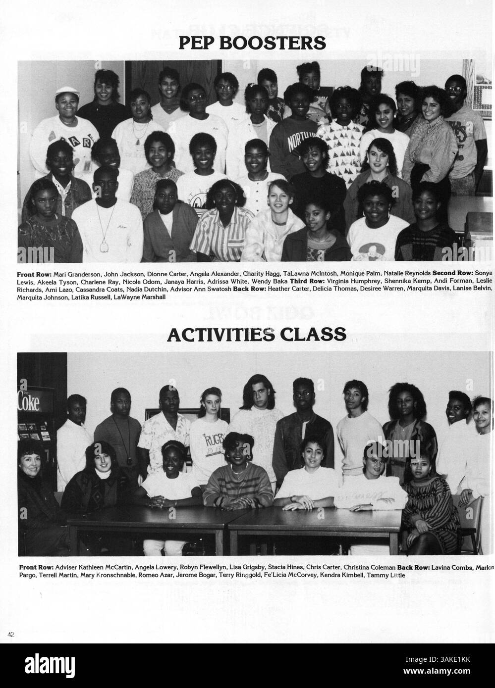 Das Polaris Jahrbuch 1988 der North High School enthält Schüler- und Lehrerporträts, sportliche Leistungen, Clubs und bemerkenswerte Veranstaltungen aus dem Jahr 1987-1988. Stockfoto