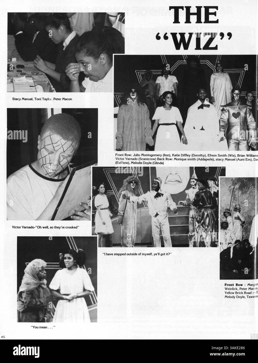 Dieses Polaris Jahrbuch 1988 von der North High School zeigt Schülerporträts, Fotos von Lehrern, sportliche Leistungen und Schulveranstaltungen aus dem Jahr 1987-1988. Stockfoto