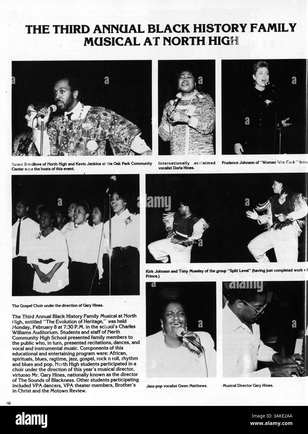 Dieses Polaris Jahrbuch 1988 von der North High School enthält eine Zusammenstellung von Schülern, Lehrern, Vereinen, Sportmannschaften und Veranstaltungen aus dem Schuljahr 1987-1988. Stockfoto