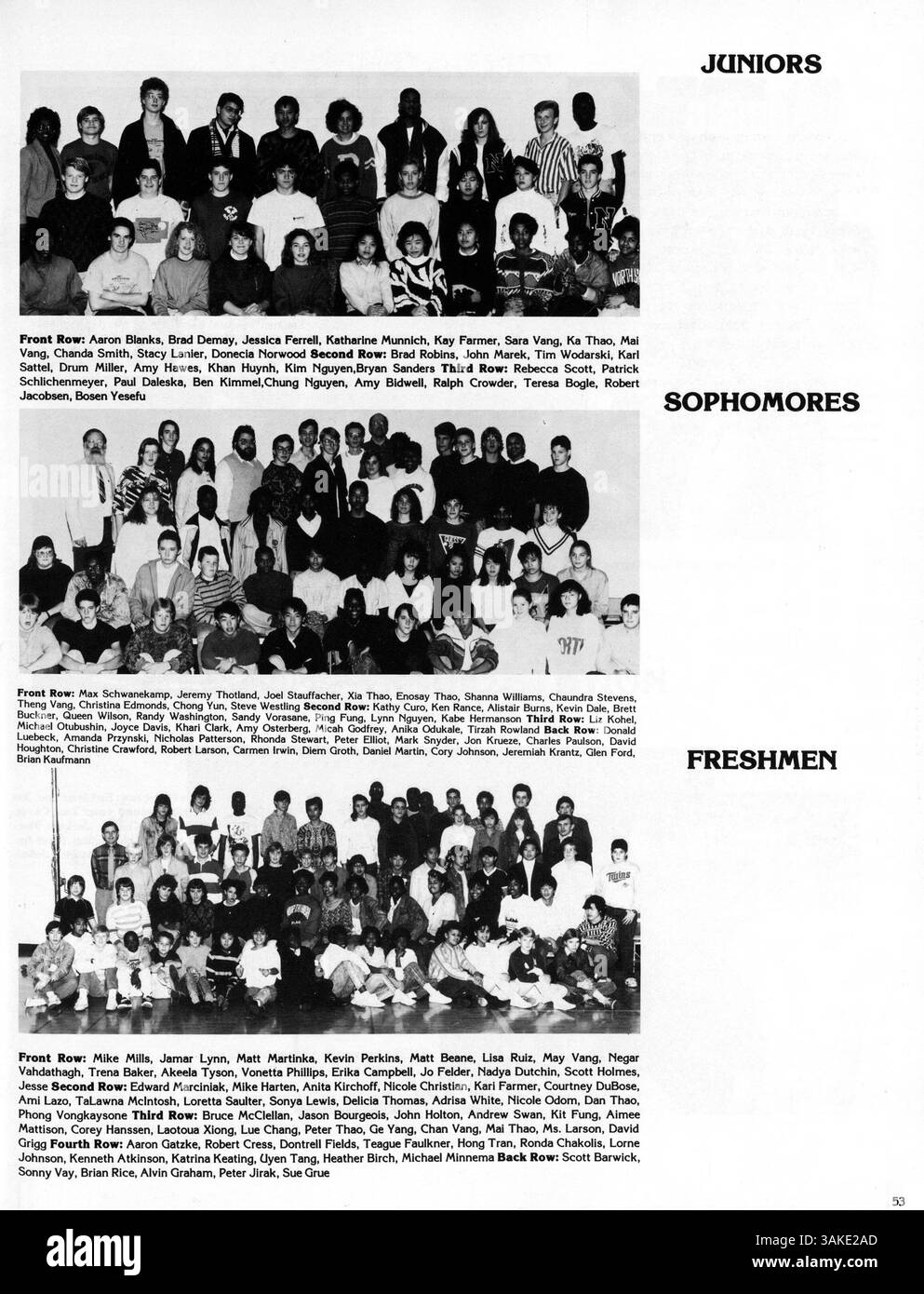 Das Polaris Jahrbuch der North High School, Ausgabe 1988, beleuchtet die Schülerschaft, Lehrkörper, Leichtathletik, Vereine und Schulveranstaltungen des Schuljahres 1987-1988. Stockfoto