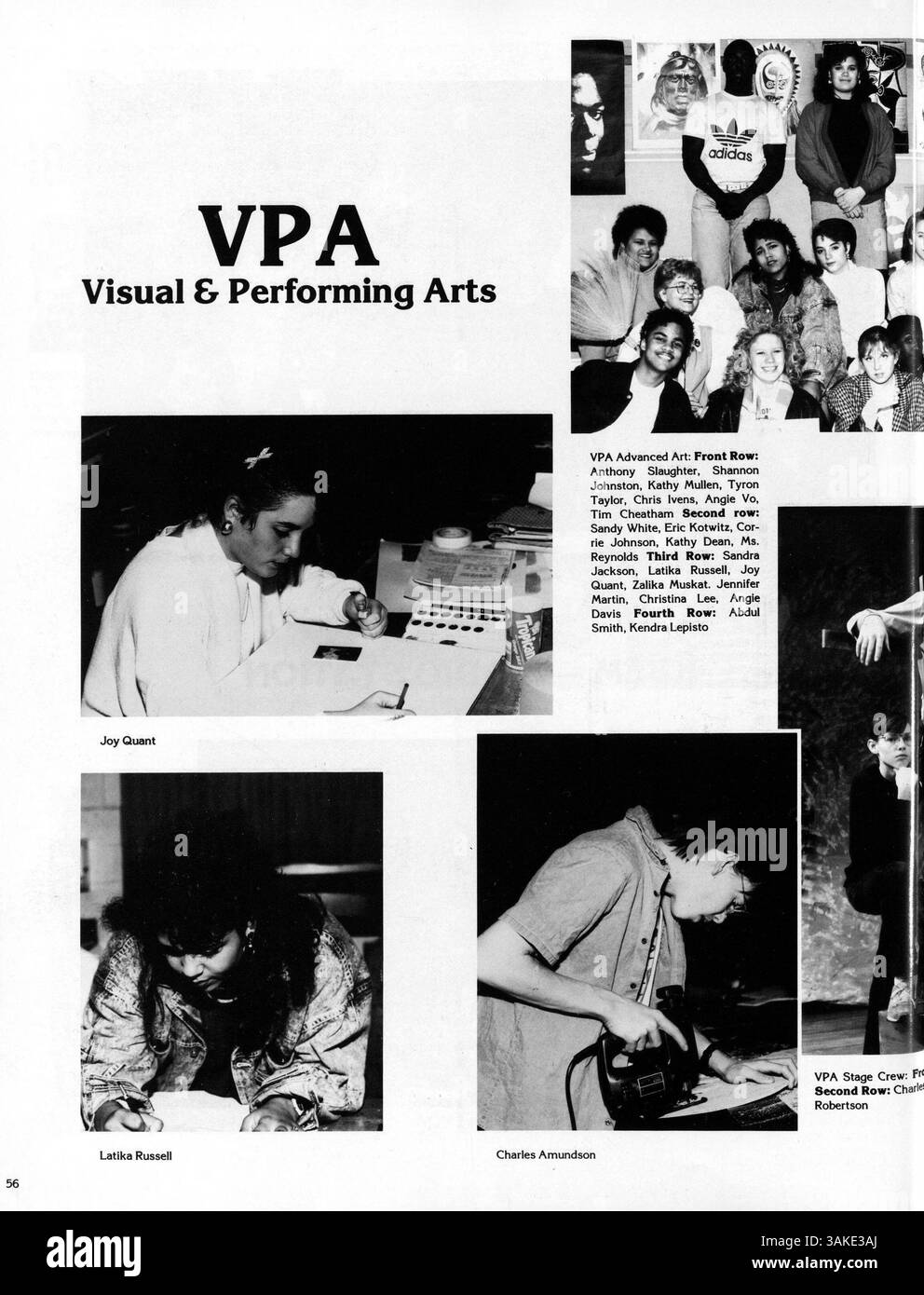 Das Polaris Jahrbuch 1988 zeigt die akademischen und außerschulischen Höhepunkte der North High School, darunter Schülerporträts, Leichtathletik, Vereine und bedeutende Schulveranstaltungen. Stockfoto