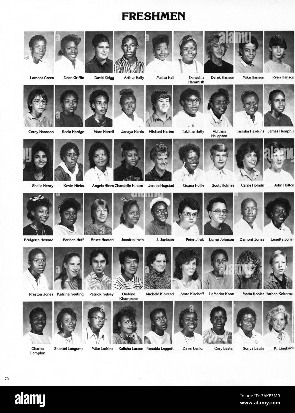 Die Ausgabe 1988 des Polaris Jahrbuchs der North High School dokumentiert die Schüler, Lehrer, Sportteams und verschiedene Aktivitäten während des Schuljahres 1987-1988. Stockfoto