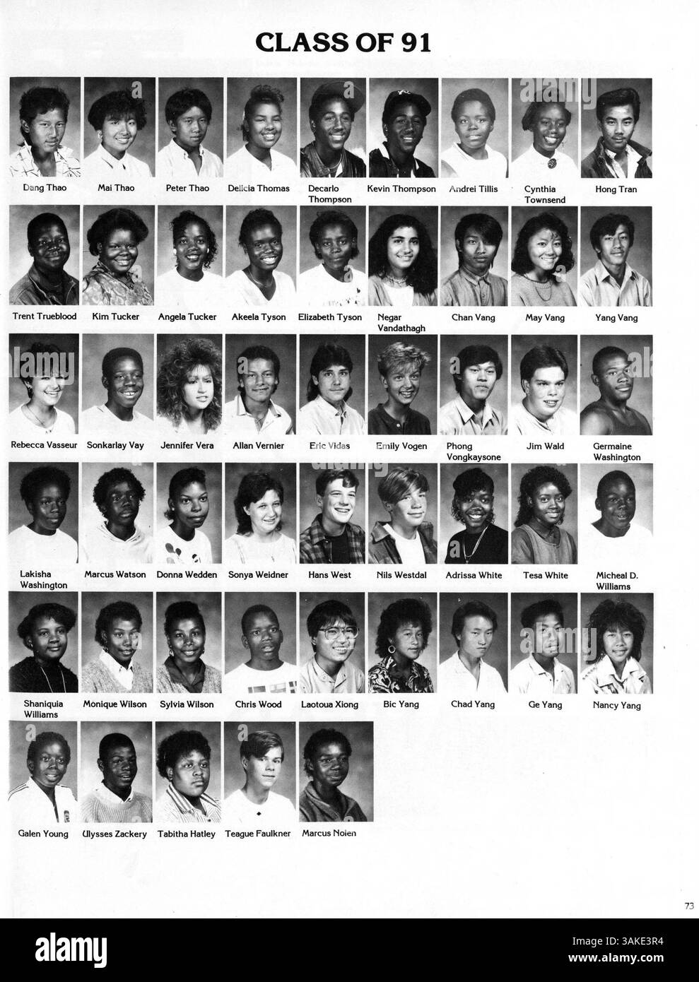 Das Jahrbuch Polaris 1988 der North High School dokumentiert die Ereignisse und Aktivitäten des Schuljahres 1987-1988 und hebt Schüler, Dozenten, Vereine und Sportteams hervor. Stockfoto