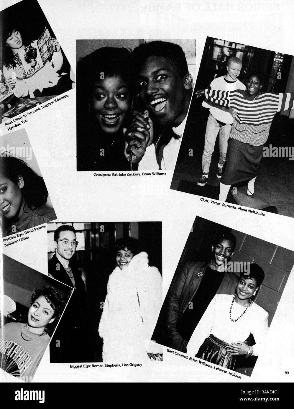 Das Polaris Jahrbuch 1988 der North High School beleuchtet die wichtigsten Aktivitäten der Schüler, Lehrkräfte, Leichtathletik und Veranstaltungen im Schuljahr 1987-1988. Stockfoto