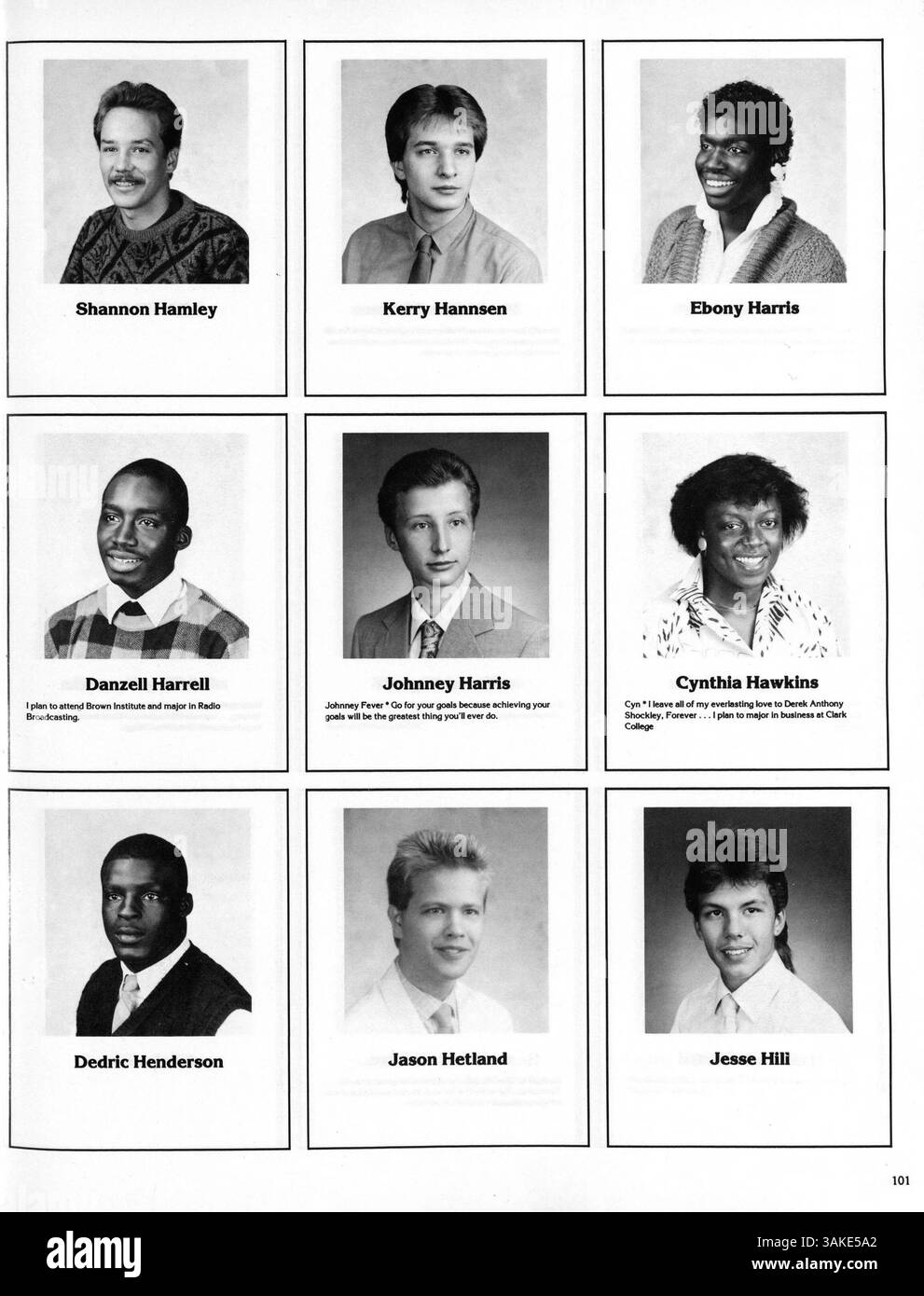 Das Polaris-Jahrbuch 1988 der North High School beleuchtet die Leistungen von Schülern und Lehrkräften, Sportveranstaltungen und Schulclubs im Schuljahr 1987-1988. Stockfoto