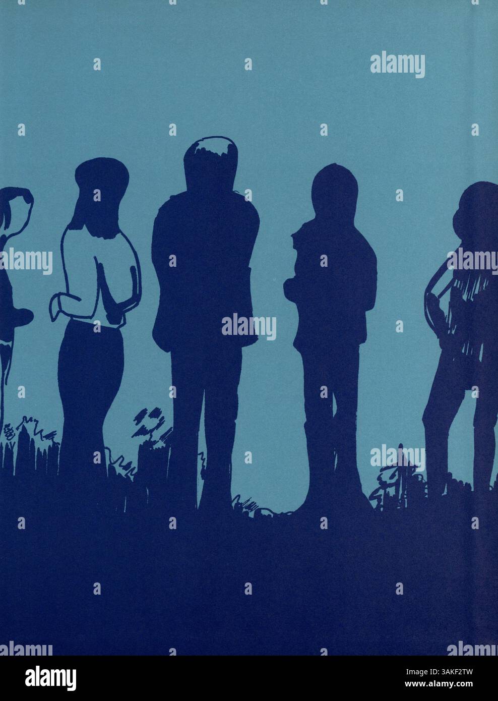 Die Ausgabe 1973 des Northrop Collegiate Yearbook enthält die Schülerschaft, Lehrer, sportliche Leistungen und afroamerikanische Beiträge während des akademischen Jahres 1972-1973. Stockfoto