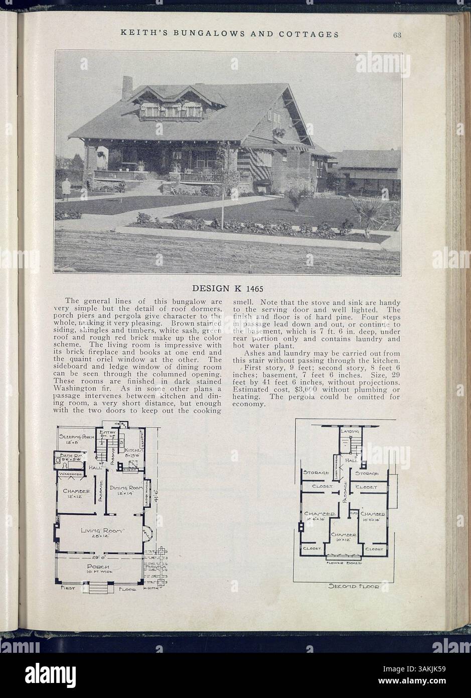 Ein Katalog von 215 Bungalows und Cottages von Max L. Keith, der