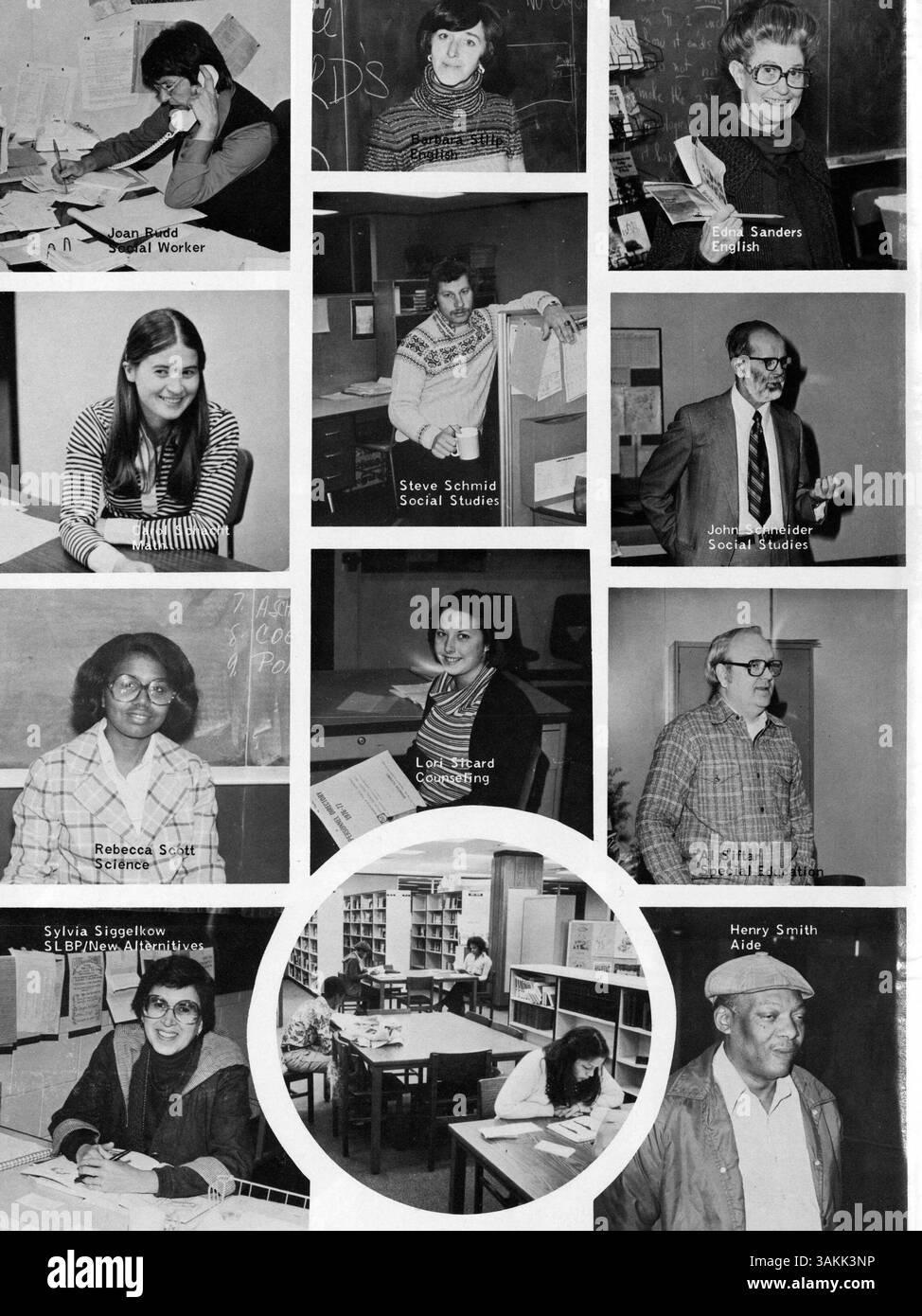 Das Jahrbuch „Polaris“ von der North High School 1978 zeigt die Schüler, Lehrer, Leichtathletik, Vereine und wichtige Veranstaltungen aus dem Schuljahr 1977-1978. Stockfoto