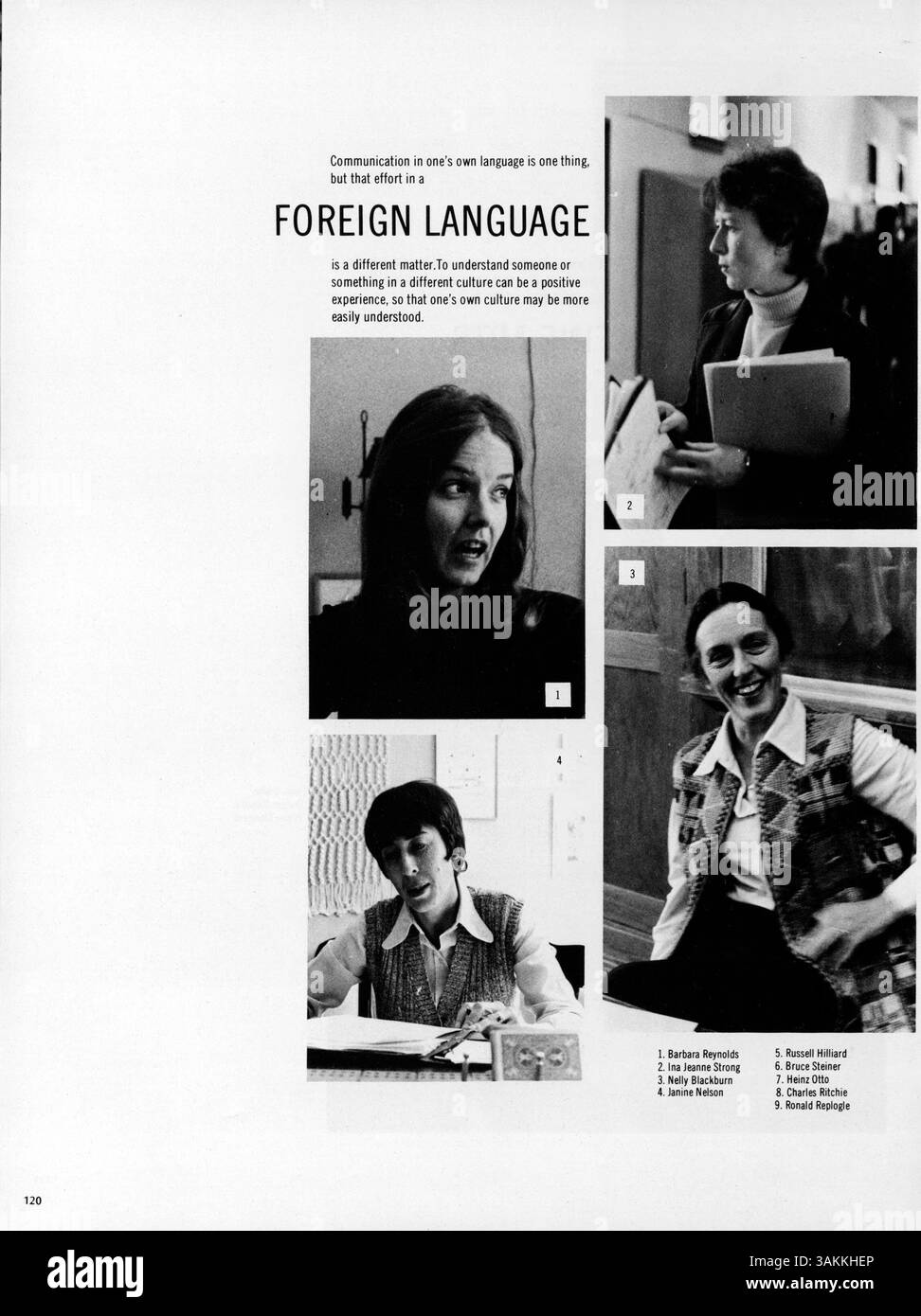 Dieses 1975 von der Blake High School veröffentlichte „Bravura“-Jahrbuch beschreibt das Schuljahr 1974-1975 und konzentriert sich auf Schüleraktivitäten, Leichtathletik, Clubs und die Geschichte der afroamerikanischen Bevölkerung. Stockfoto