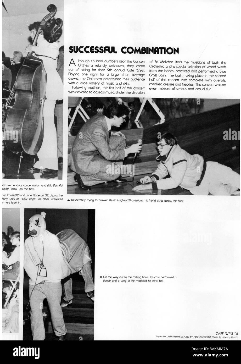 Diese Ausgabe des Jahrbuchs Windigo '81 von der Edina West High deckt das Schuljahr 1980-1981 ab und bietet eine breite Palette an Aktivitäten für Schüler und Dozenten, darunter akademische Programme, Sportveranstaltungen und gesellschaftliche Zusammenkünfte, die das Jahr geprägt haben. Stockfoto