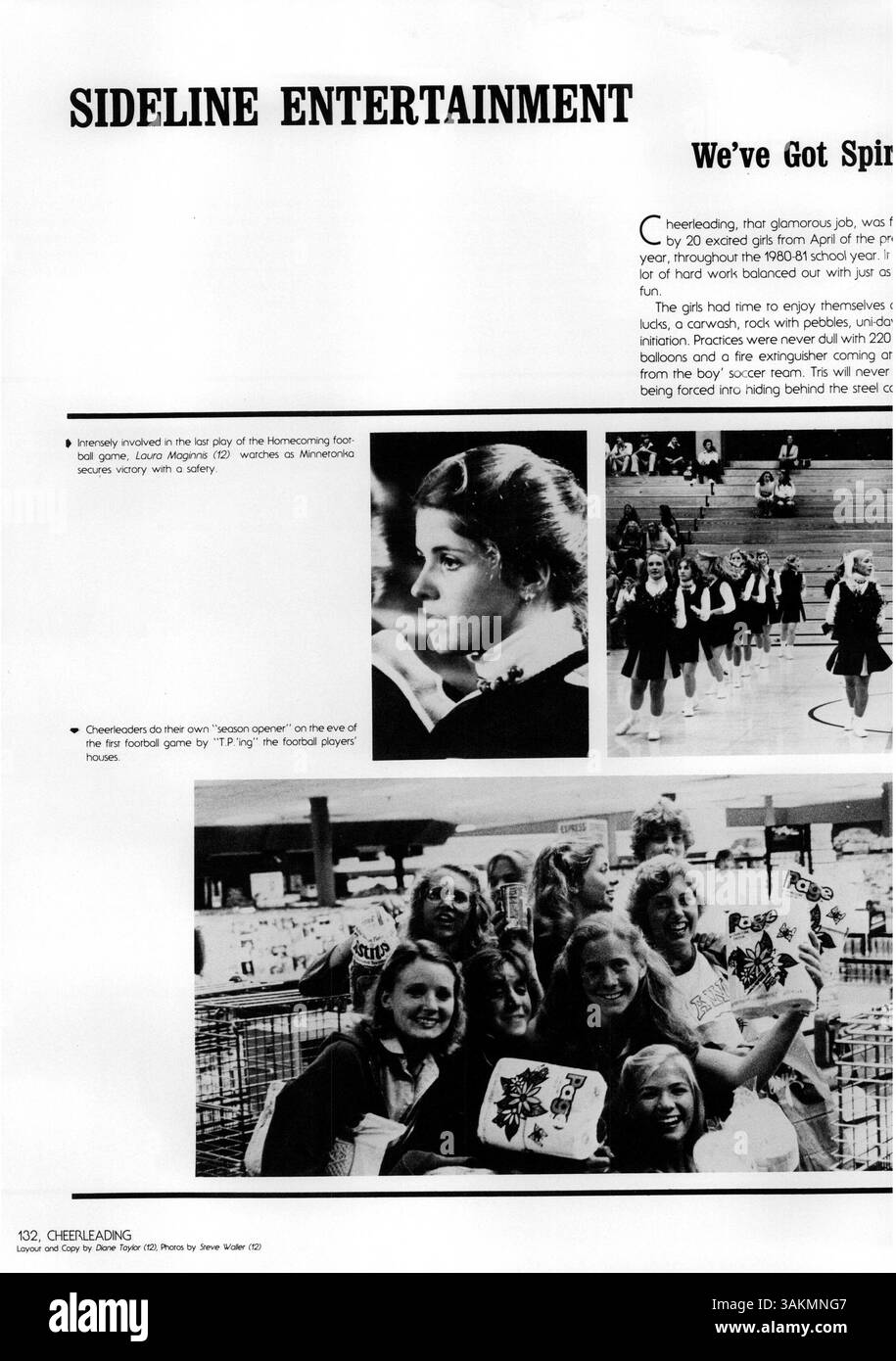 Windigo '81, das Jahrbuch 1981 der Edina West High, beschreibt die Höhepunkte des akademischen Jahres 1980-1981, von Schüleraktivitäten über Lehrkräfte, Sport und andere wichtige Schulveranstaltungen. Stockfoto