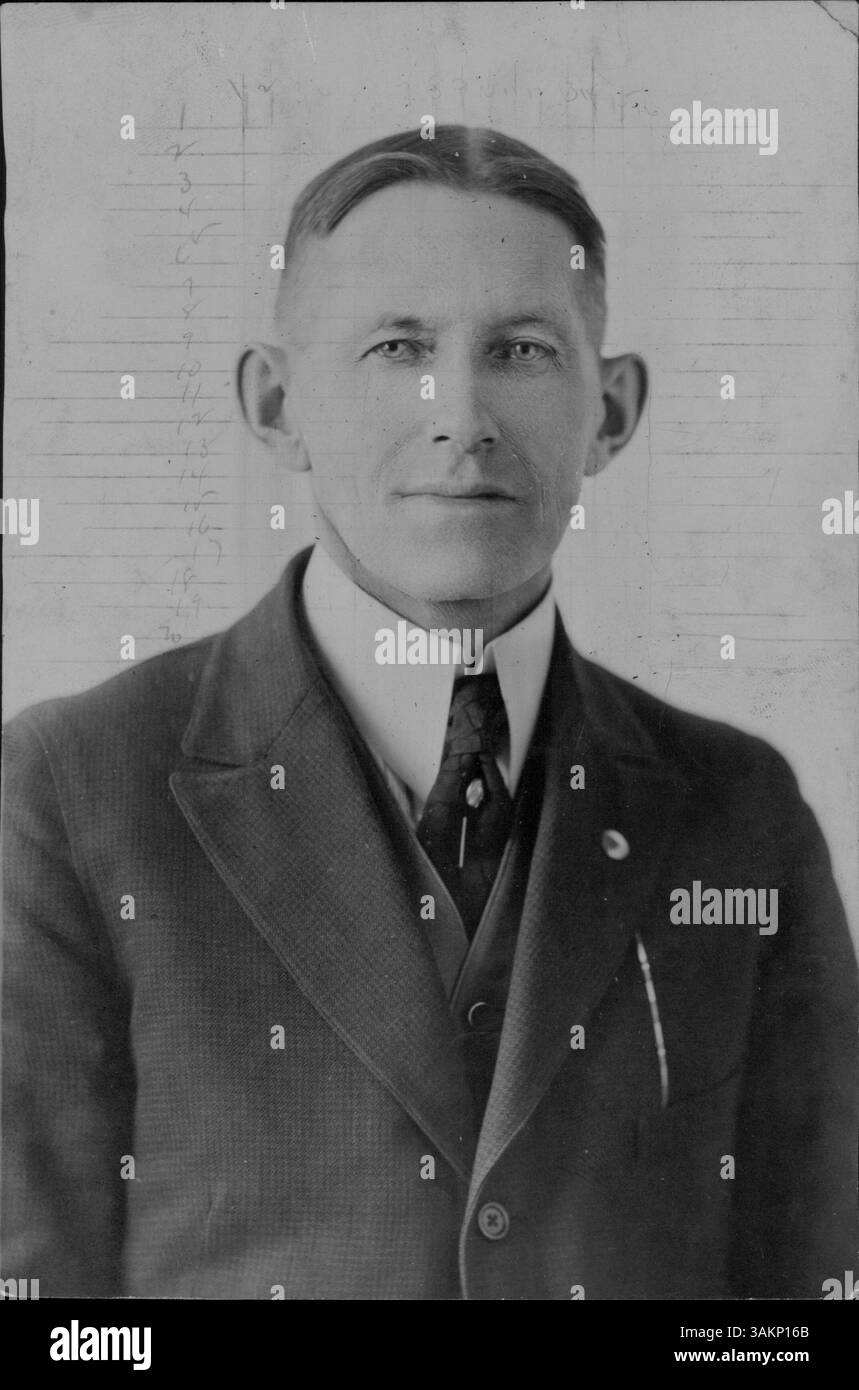 George A. Morse, Präsident von George Morse, Inc., einer Vertriebsagentur für Rickenbacker Cars im Nordwesten, spielte eine Schlüsselrolle bei der Förderung dieser Automobilmarke. Stockfoto