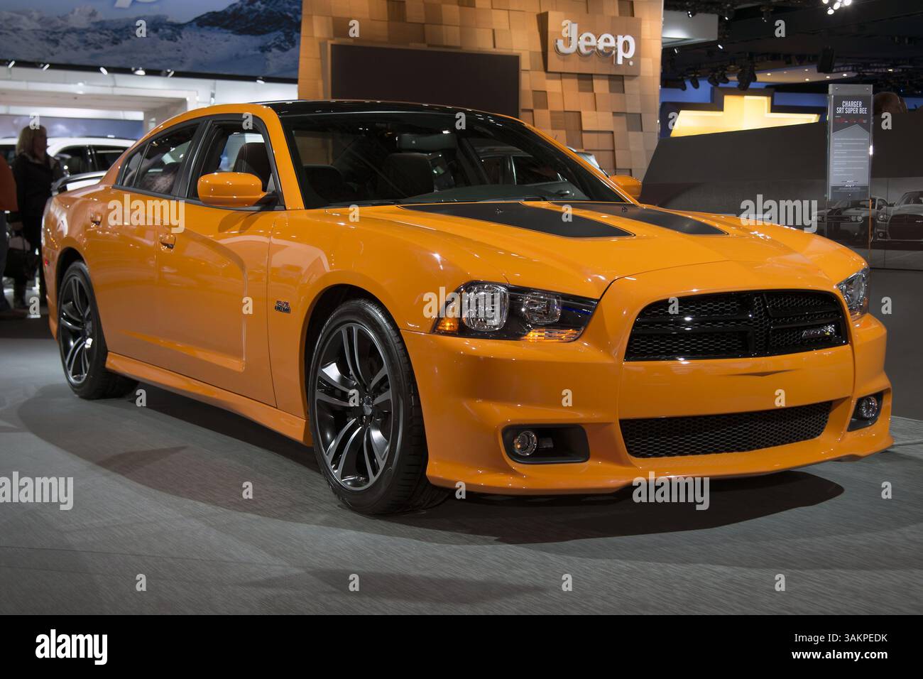 Januar 2014 - Detroit, Michigan, USA S – Ein Dodge Charger Super Bee wird im COBO Center ausgestellt. (Bild: © Jasen Vinlove/ZUMAPRESS.com) Stockfoto