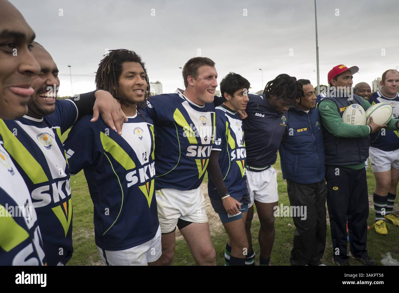 30. September 2012 - Kapstadt, Westkap, Südafrika - Kapstadt Rugby-Team, SK Walmer aus der Super League 1A der Westprovinz, letztes Spiel der Saison. SK Walmer-Team-Repräsentin aus Bo-Kaap, Walmer Estate, dem Greater CBD und den Cape Flats in Südafrika. Fotos von Anacleto Rap ©2012 (Foto: © Anacleto Rap/ZUMA Wire/ZUMAPRESS.com) Stockfoto
