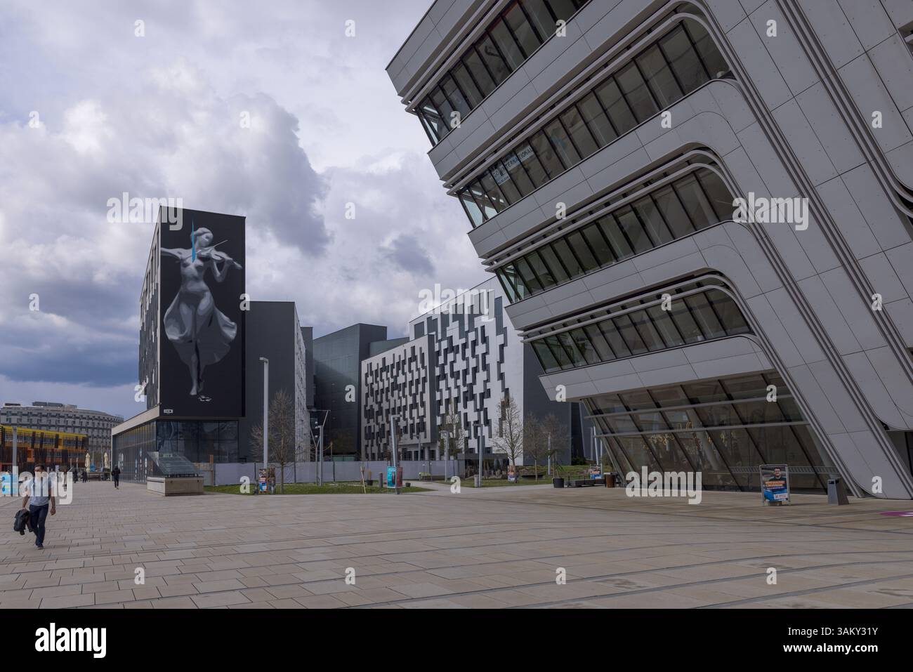Bibliothek und Lernzentrum der Wirtschaftsuniversität Wien, 2013. Stockfoto