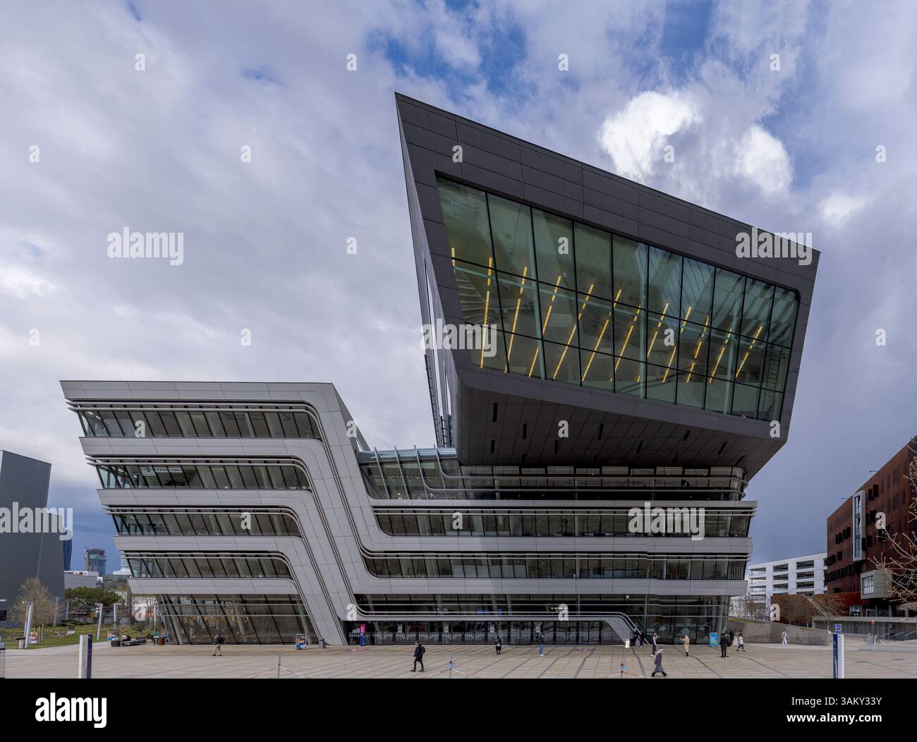 Bibliothek und Lernzentrum der Wirtschaftsuniversität Wien, 2013. Stockfoto