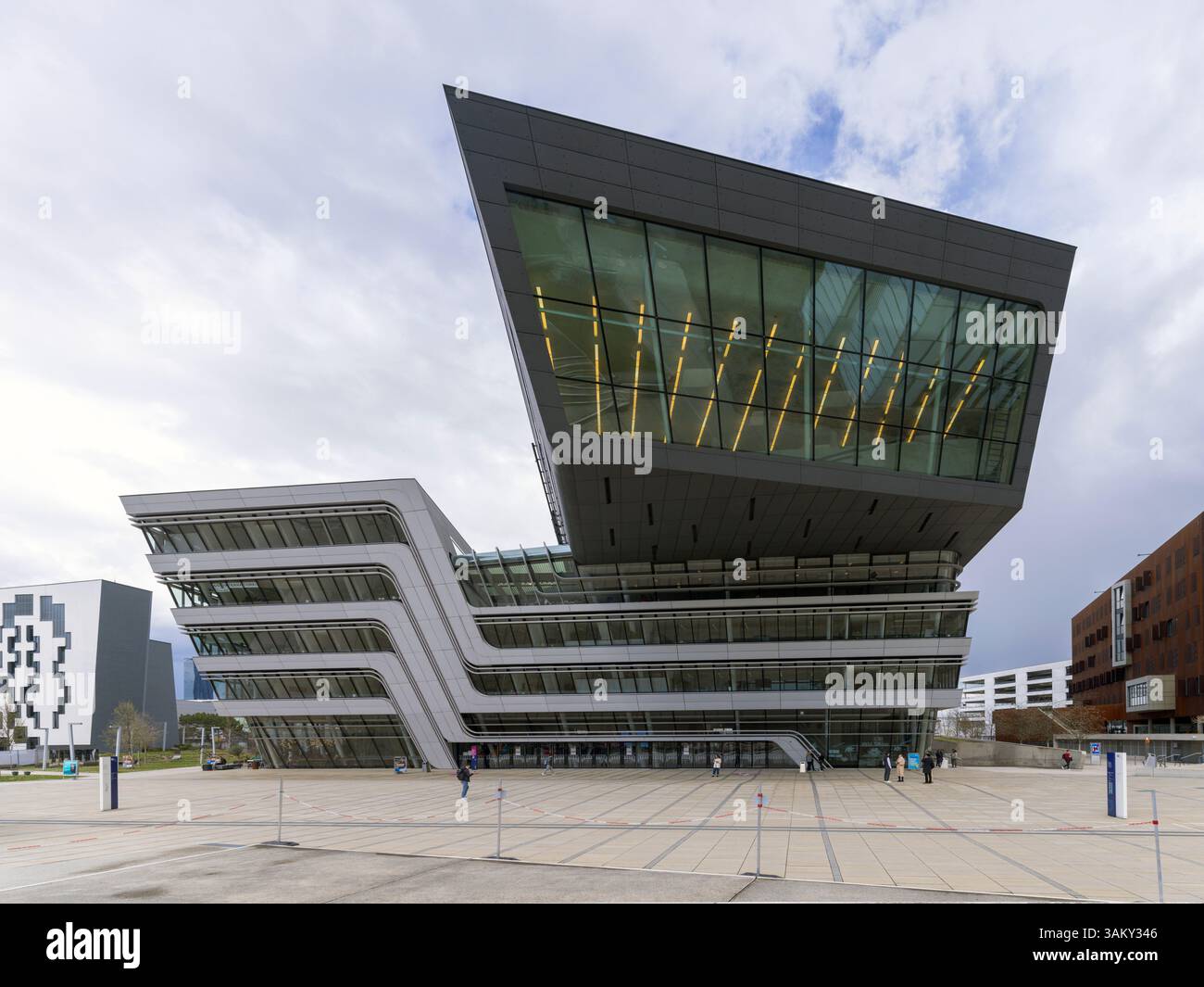 Bibliothek und Lernzentrum der Wirtschaftsuniversität Wien, 2013. Stockfoto