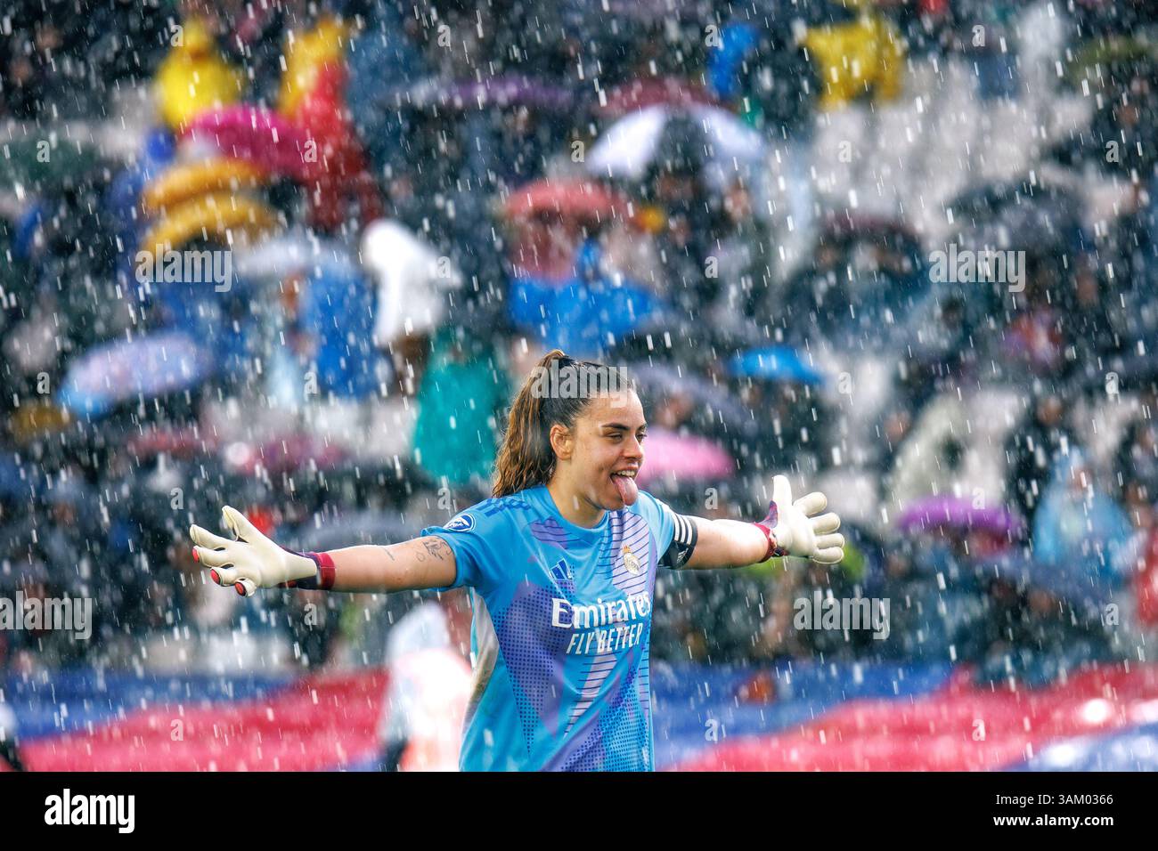 Barcelona, Spanien. März 2025. Misa Rodriguez feiert den Sieg in der spanischen Frauenliga, Liga F, dem Fußballspiel zwischen dem FC Barcelona und Stockfoto