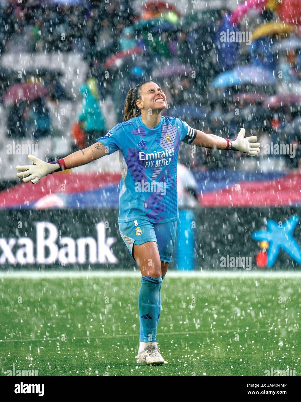 Barcelona, Spanien. März 2025. Misa Rodriguez feiert den Sieg in der spanischen Frauenliga, Liga F, dem Fußballspiel zwischen dem FC Barcelona und Stockfoto