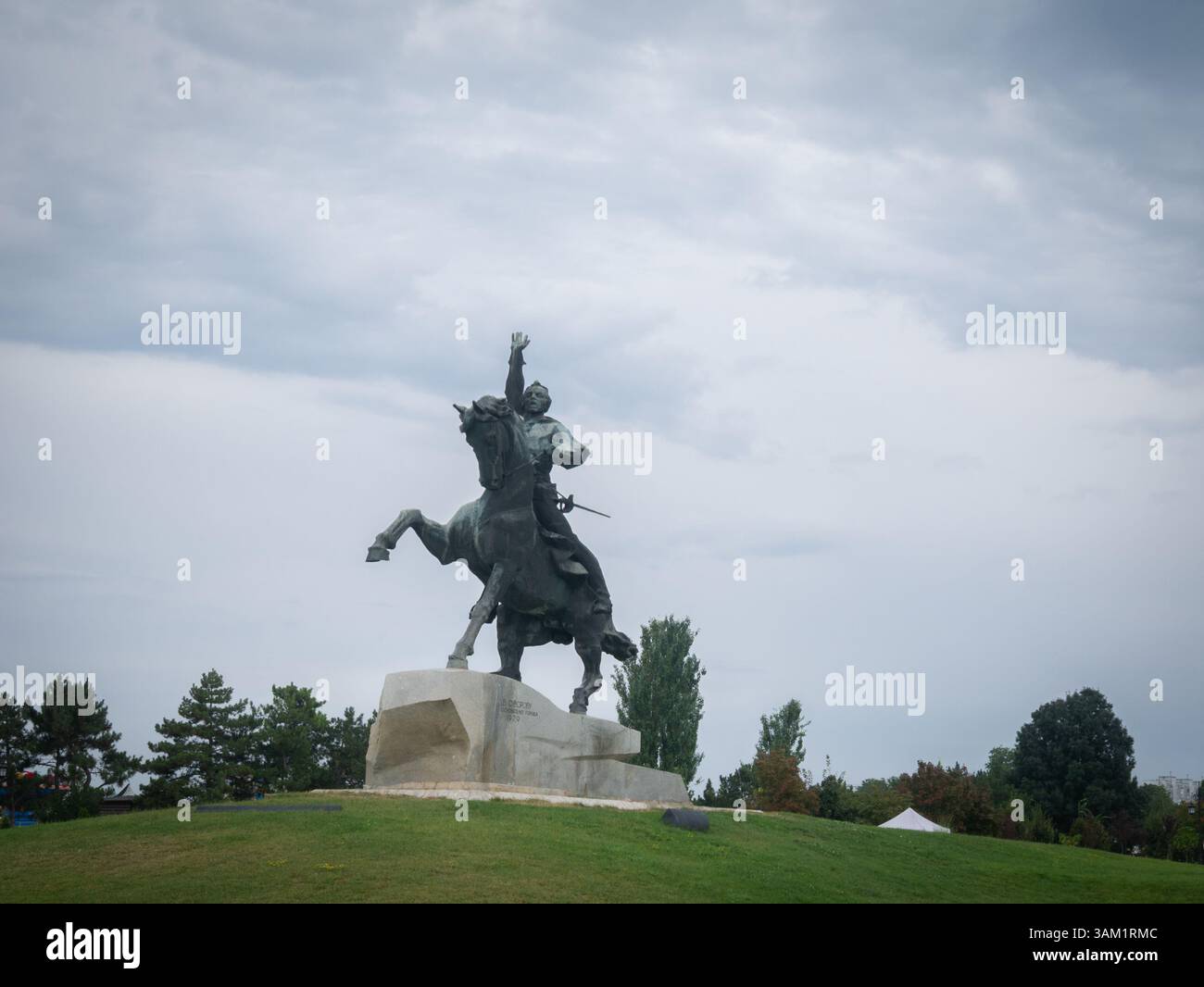 Statue Suworov Denkmal, Tiraspol, Transnistrien, Moldau, Europa Stockfoto