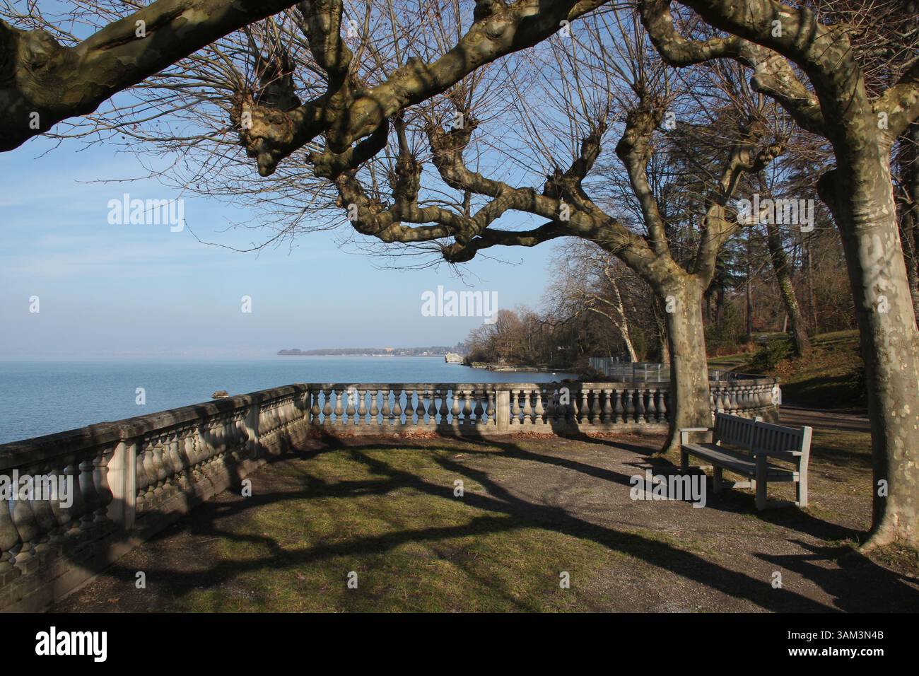 Park of Corzent (Thonon-les-Bains, Frankreich) Stockfoto