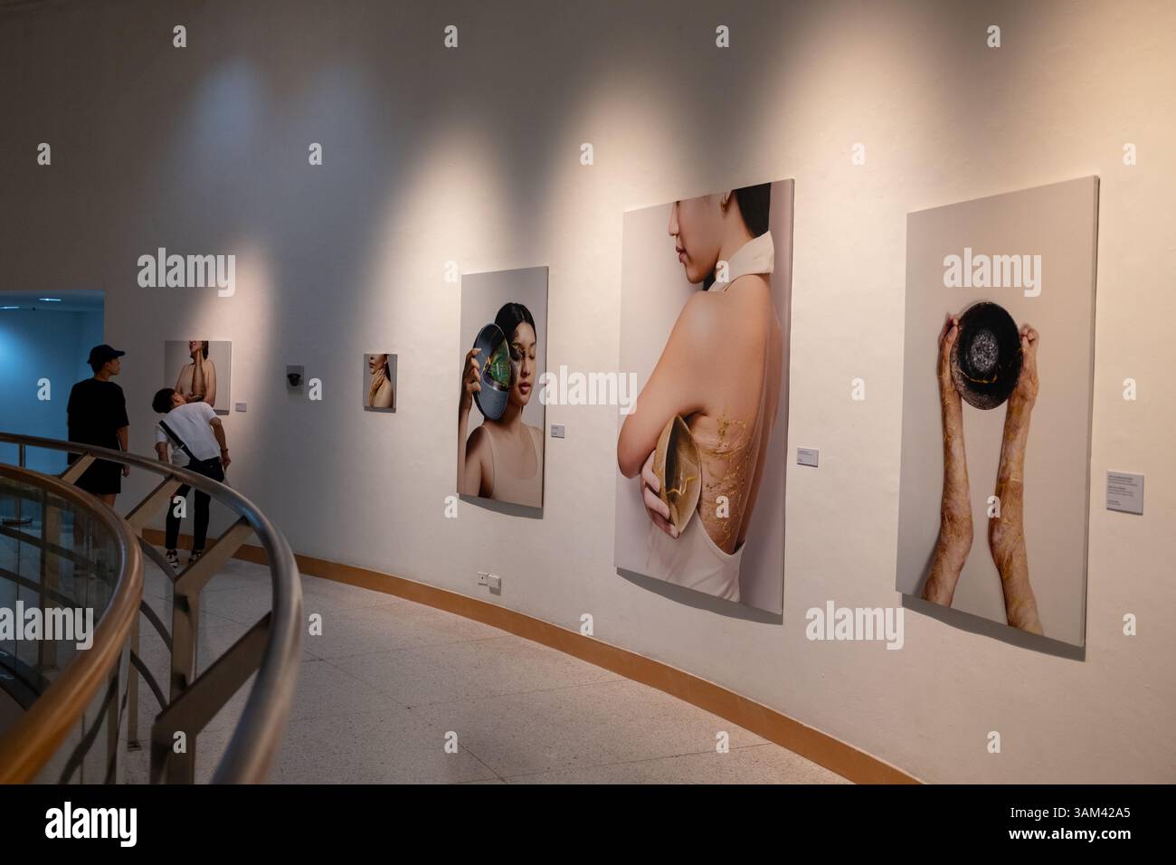 Fotoausstellung im Bangkok Art & Culture Centre in Siam in Bangkok Thailand Stockfoto