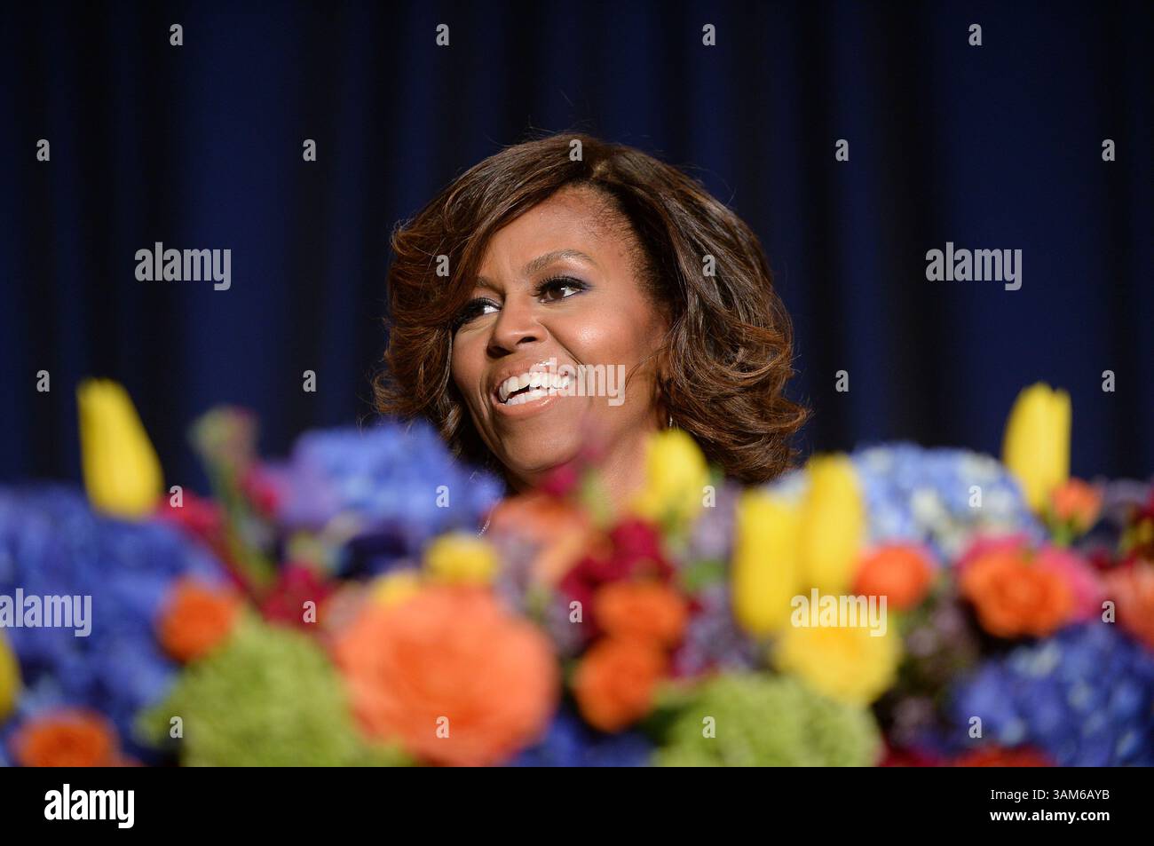 4. Mai 2014: Washington, District of Columbia, USA S - First Lady Michelle Obama nimmt an der jährlichen Gala des Weißen Hauses Correspondent's Association im Washington Hilton Hotel am 3. Mai 2014 in Washington, DC Teil (Bild: © Prensa Internacional/ZUMAPRESS.com). Stockfoto