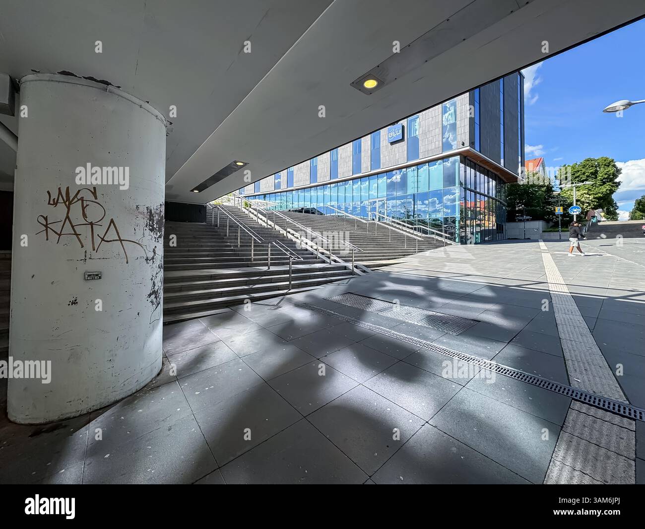Stadtzentrum Von Uppsala - Stockholm, Schweden - Smartphone-aufgenommenes Stockfoto
