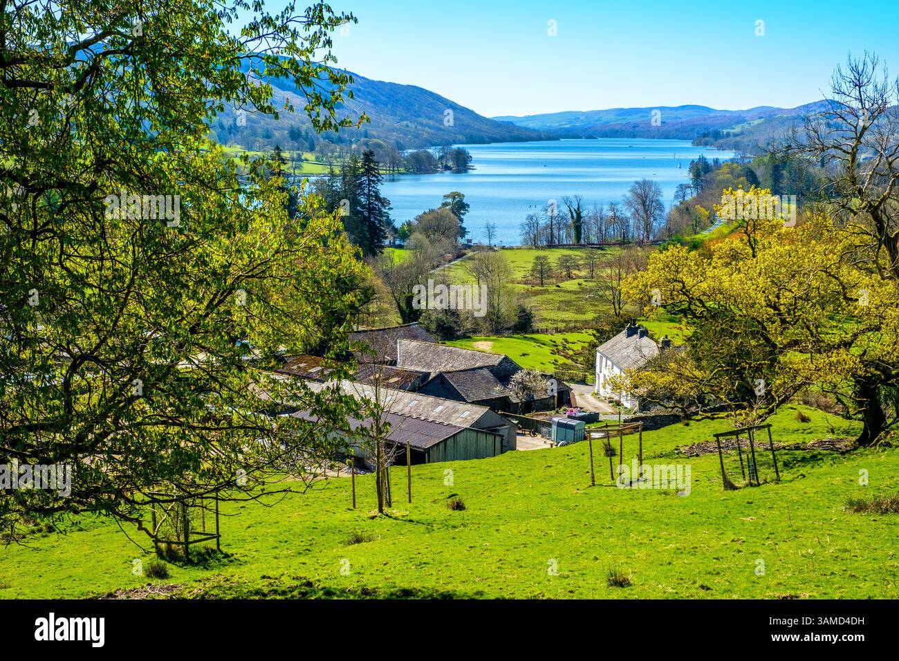 Coniston Water im Lake District National Park Stockfoto