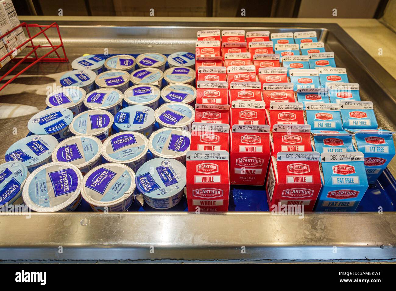 Bahamas, Norwegian Cruise Line NCL Breakaway Schiff 11-tägige Route in der östlichen Karibik, an Bord im Inneren, das Garden Cafe Buffet Restaurant, Selbstbedienung Stockfoto