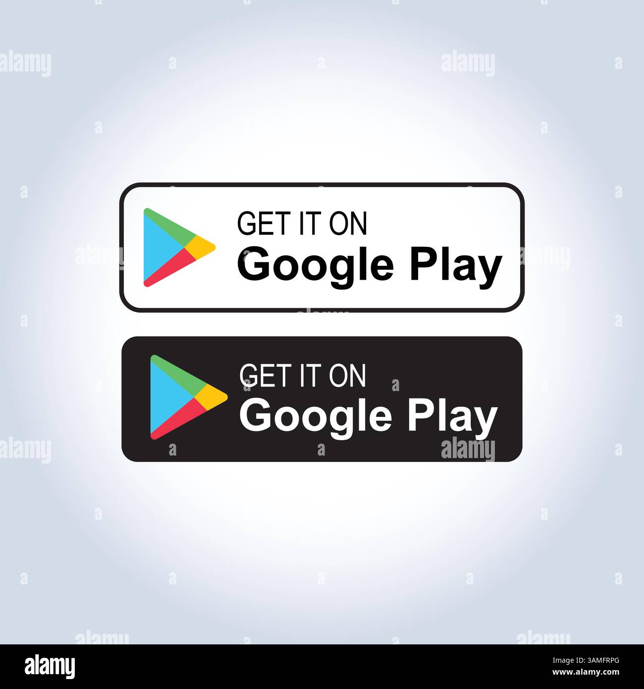 Set Pack Google Play Store Symbol, App Store Symbol, Logo Symbol für Website Design Marketing, Vektor Symbol Stock Vektor