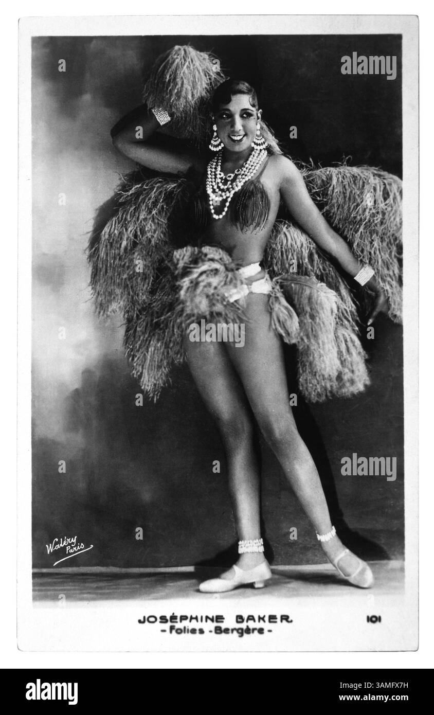 Januar 1920 - Josephine Baker, Portrait, La Folie du Jour, Folies Bergere, Paris, Frankreich, 1926 (Bild: © Glasshouse/ZUMAPRESS.com) Stockfoto