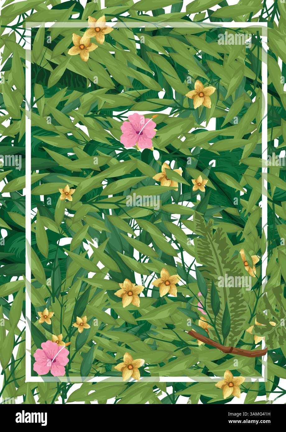 Bucheinband, Blumenkunst, inspirierender Cover, Milcheinband, Magazineinband, Illustrationskunst Stock Vektor