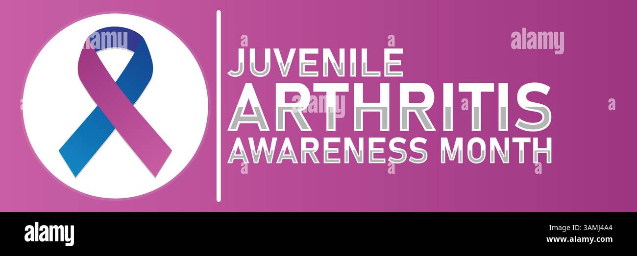 Jugendlicher Arthritis Awareness Month – Unterstützung der Gesundheit und Förderung von Kindern Stock Vektor