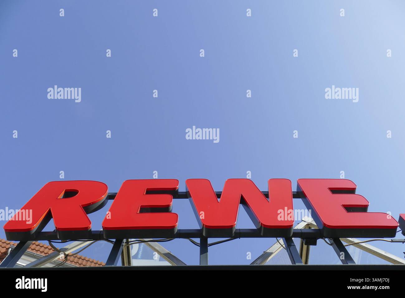 REWE Marken-Discount, Logo, Deutschland, Europa Stockfoto