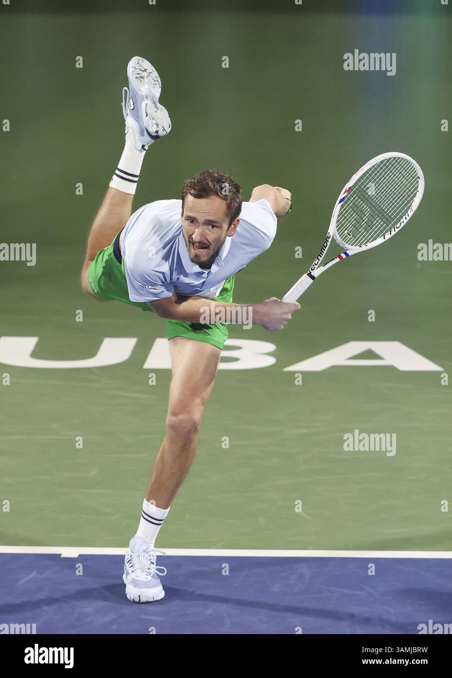 Daniil Medwedev, Dubai Duty Free Tennis Championships, Dubai, U.A.E. Tennis - Dubai Tennis Championships 2025 - Dubai - ATP 500 - Dubai Duty Free Tenn Stockfoto