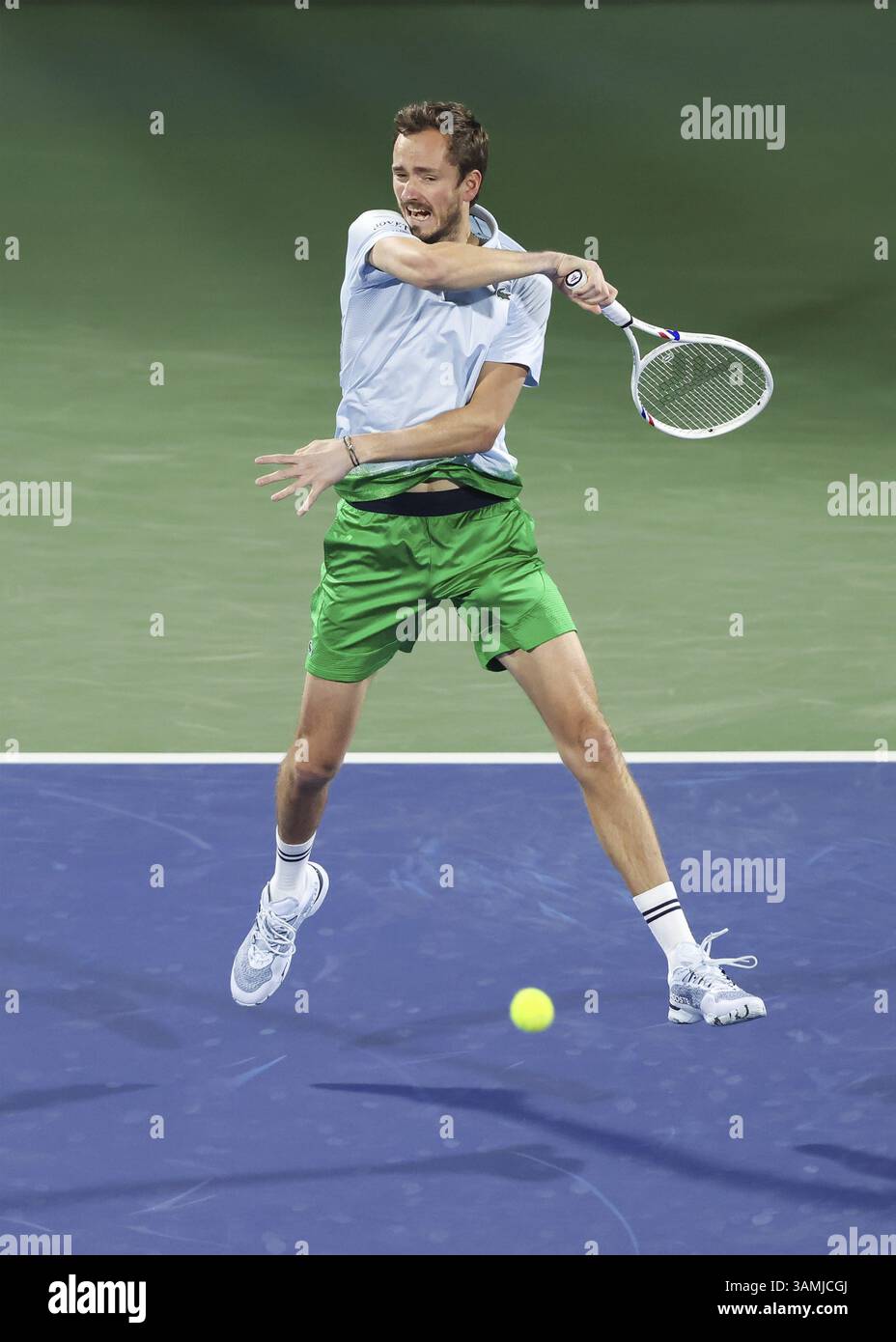 Daniil Medwedev, Dubai Duty Free Tennis Championships, Dubai, U.A.E. Tennis - Dubai Tennis Championships 2025 - Dubai - ATP 500 - Dubai Duty Free Tenn Stockfoto