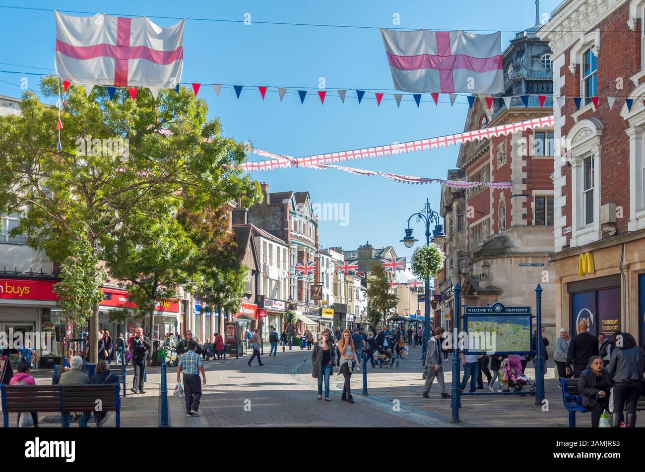 King Street, Gravesend, Kent, England, Vereinigtes Königreich Stockfoto