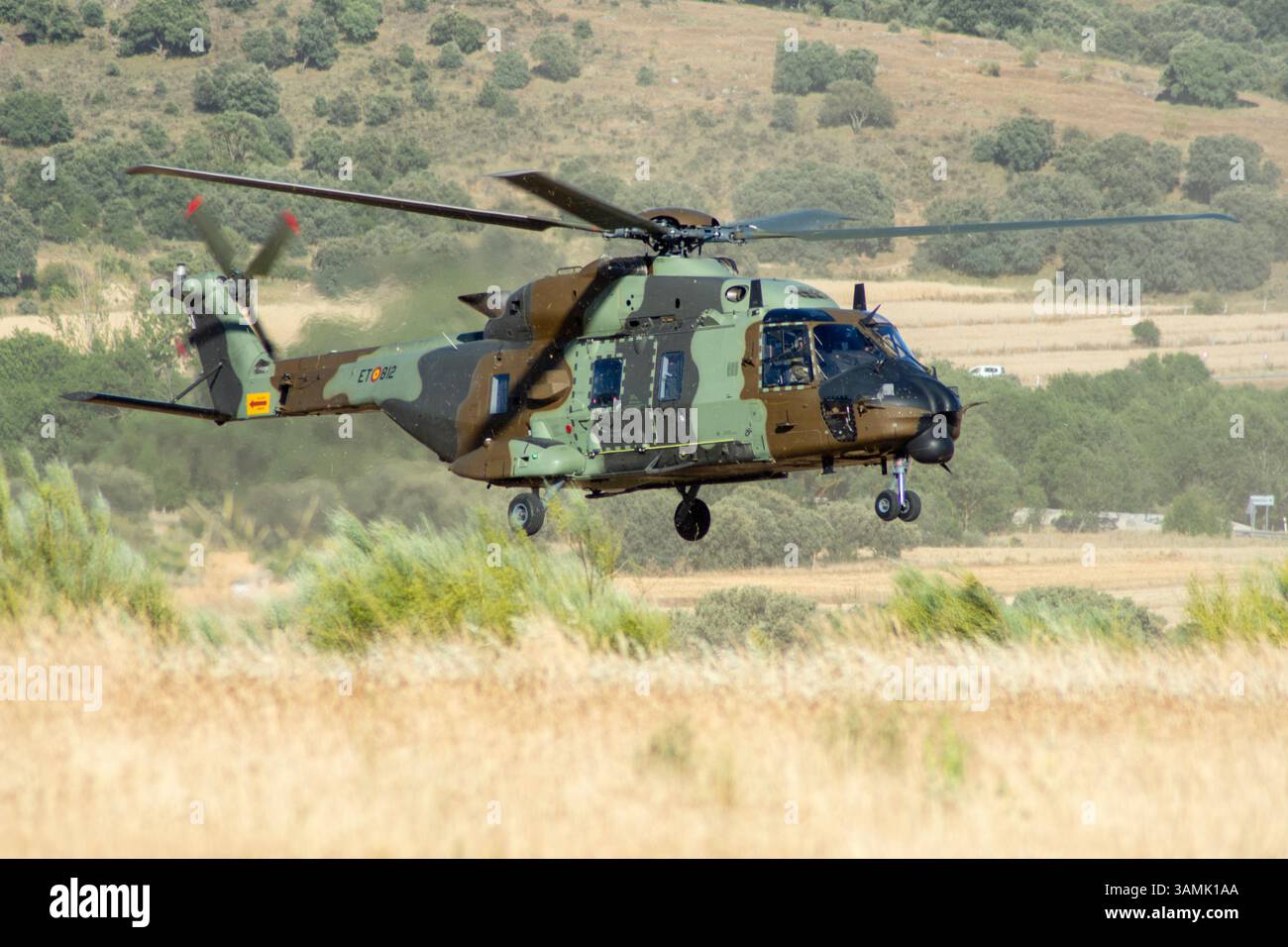 NH-90 militärischer Transporthubschrauber der spanischen FAMET Stockfoto