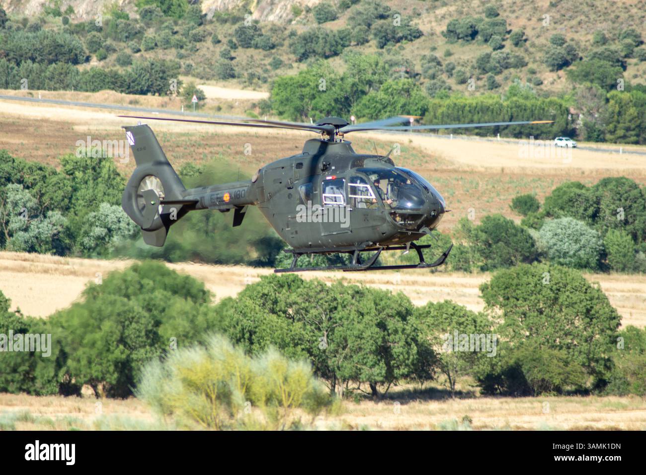 Spanischer FAMET EC-135 Transport- und Aufklärungshubschrauber Stockfoto