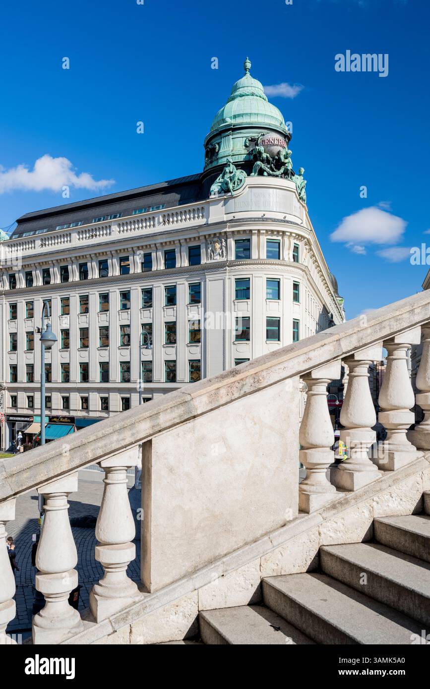 Jugendstilgebäude, Wien, Österreich Stockfoto