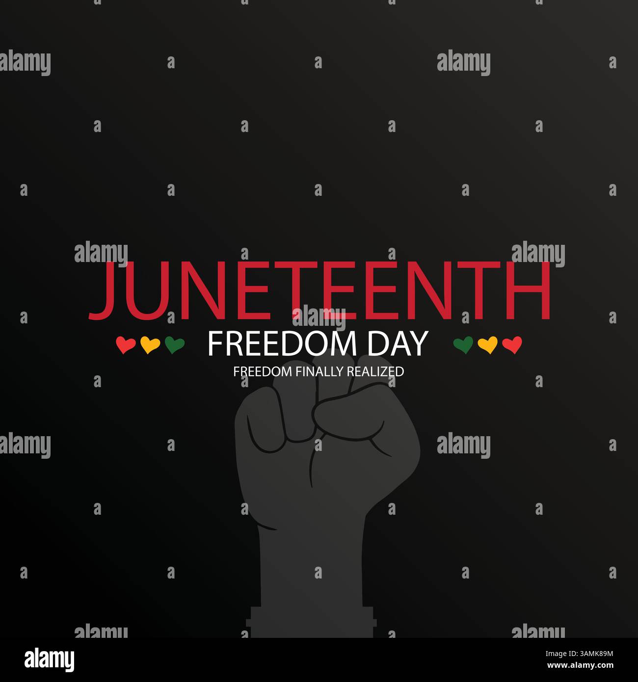 Wir feiern die Geschichte des Juneteenth Freedom Day Stock Vektor