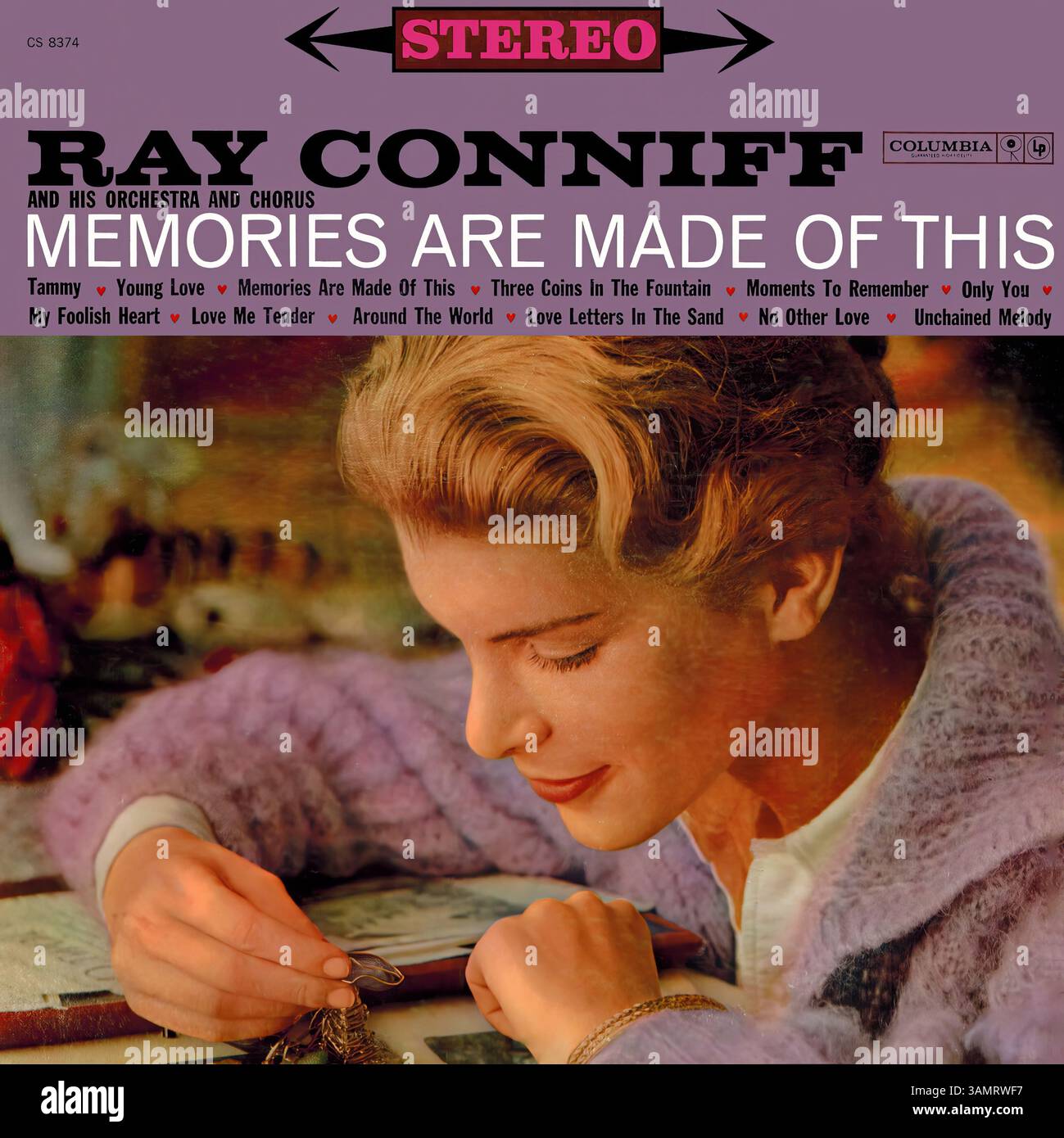 Ray Conniff - Memories are Made of This - Vintage-Vinyl-Plattencover Stockfoto