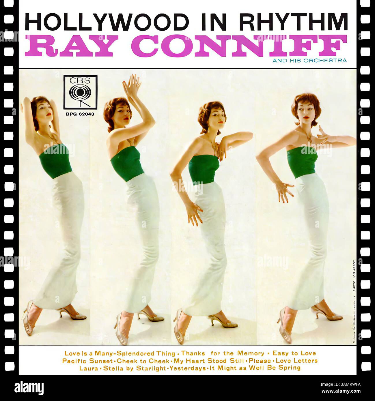 Ray Conniff - Hollywood in Rhythm - Vintage-Vinyl-Cover Stockfoto
