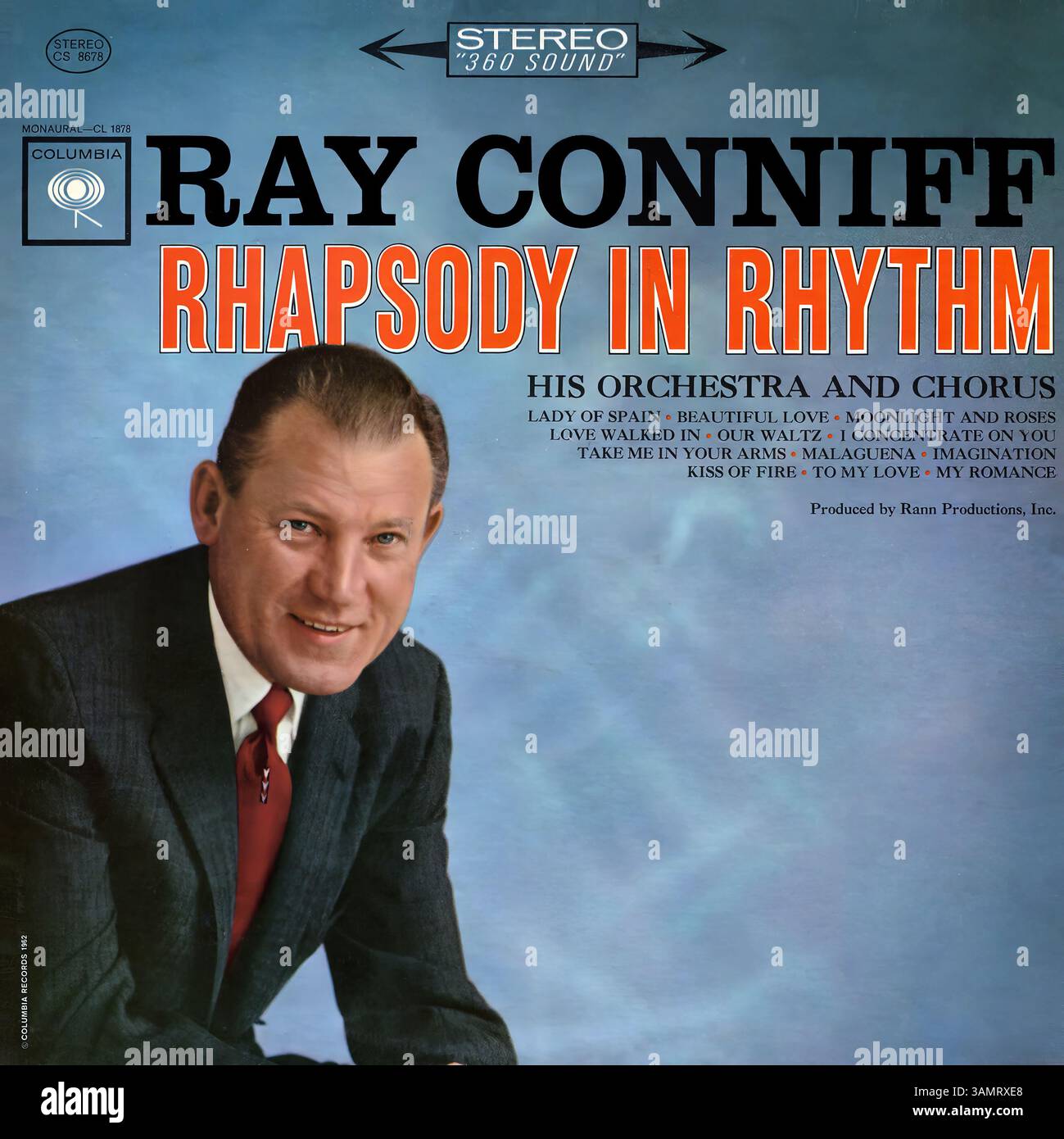 Ray Conniff - Rhapsody in Rhythm - Vintage Vinyl-Cover Stockfoto