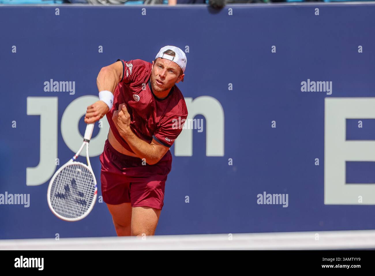 München, Deutschland. April 2025. Tallon Griekspoor (Niederlande), GER, BMW Open by Bitpanda, Tallon Griekspoor (Niederlande) vs. Learner Tien (USA), Tennis, ATP 500, Herren, 14.04.2025, Foto: Eibner-Pressefoto/Jenni Maul Credit: dpa/Alamy Live News Stockfoto