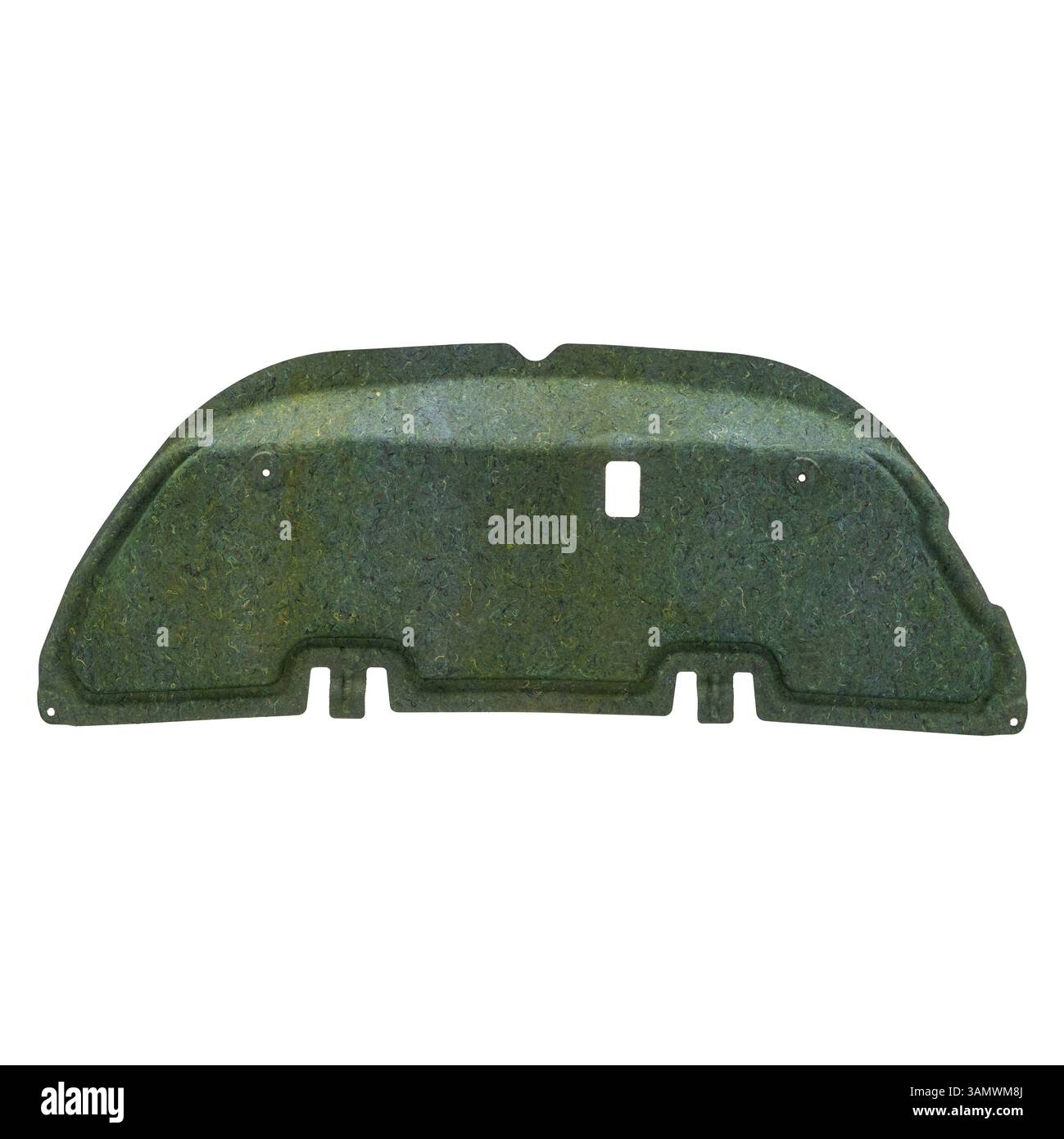 Grünes Wärmedämmblech Der Motorhaube Stockfoto